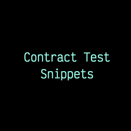 Contract Test Snippet